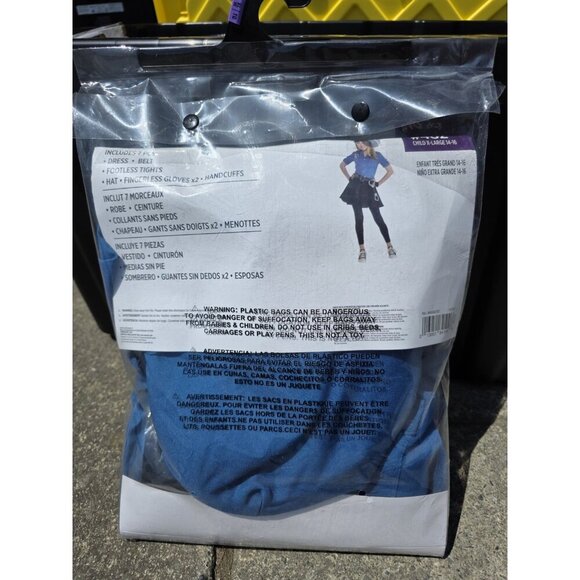 Cop Cutie Halloween Costume Girls‎ Size X-Large 14-16 Includes 7 Pieces Cosplay - Picture 3 of 5